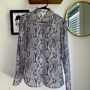 Express Snakeskin Blouse
